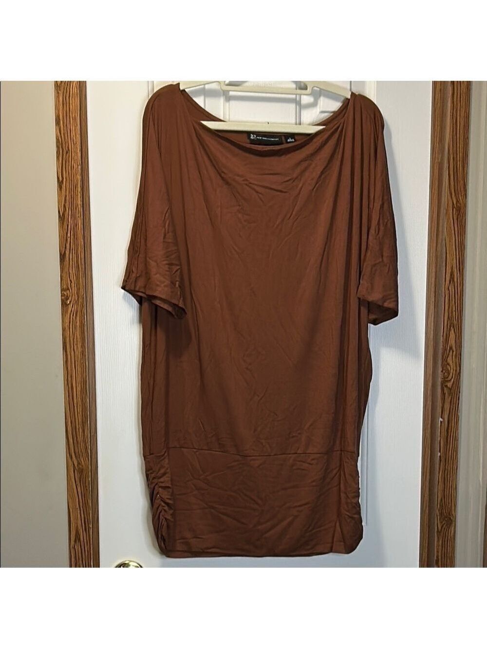 New York & Company Brown Tunic Top NWT